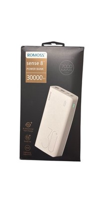 ROMOSS Sense 8+ 30000Mah Power Bank Fast Charging 18W PD USB-C Portable Charger