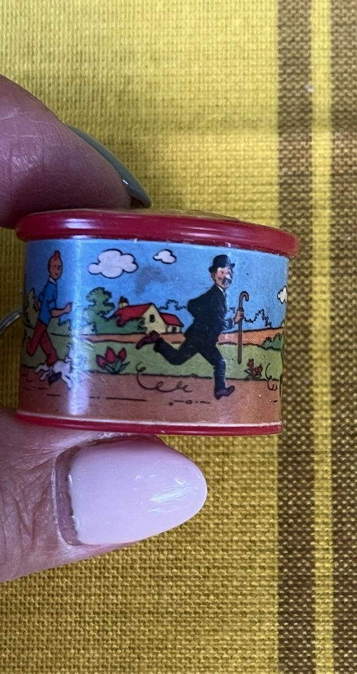 TINTIN / HERGÉ PORTE-CLES PUBLICITAIRE BOITE BONBONS BROCHET CONFISEUR TBE - Image 3 of 4