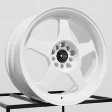 17x8 Vors Sp1 5x108 35 White Wheels Rims Set4 73.1 17x8 Vors Sp1 5x108 35 White Wheels Rims Set4 73.1