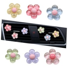 6PCS Flower Air Vent Clips, Air Conditioner Outlet Decoration, Cute Car