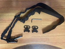 Rail Mount Rifle Sling Kit for Picatinny Weaver, Swiveling Attachment Points