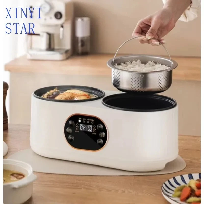 Multifunktionaler Reiskocher, Automatischer Doppeltopf-Reiskocher für Zuhause - Bild 4 von 4