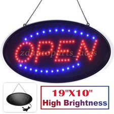 Animated Motion Ultra Bright OPEN Business Sign Store LED Neon Light with ON/OFF