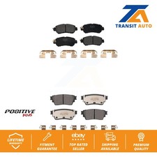 Front Rear Semi-Metallic Brake Pads Kit For 21-23 Nissan Kicks Drum rear brakes