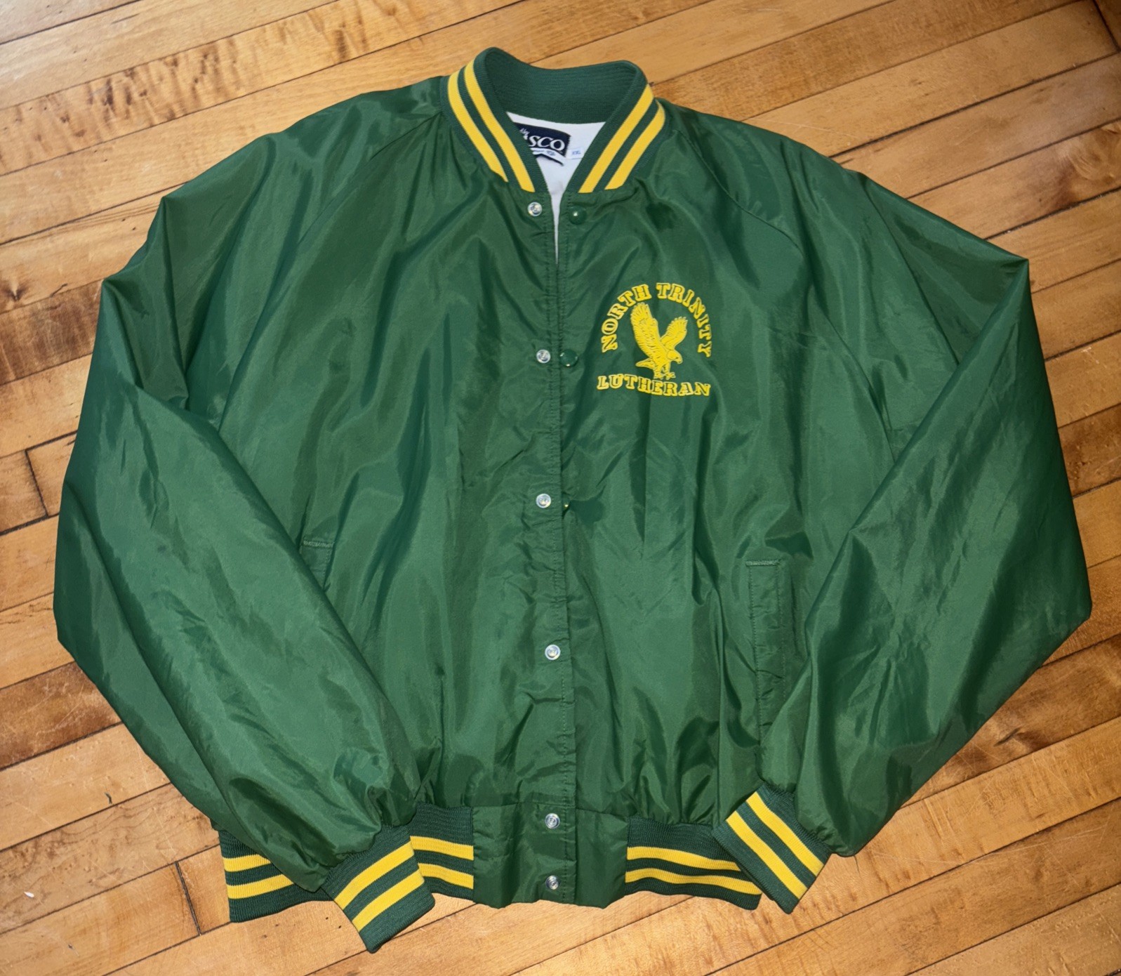 Vtg Jacket 90’s Spring Eagle Baseball Jacket - image 2