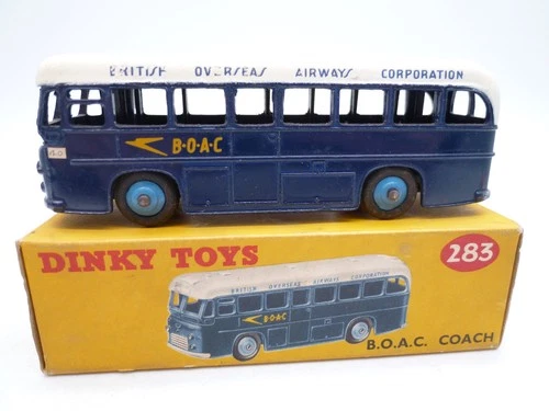 VINTAGE DINKY TOYS 283 BOAC AIRPORT COACH IN ORIGINAL BOX 1956