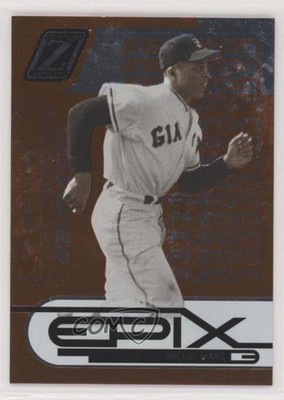 2005 Donruss Zenith Epix Orange Season 246/350 Willie Mays #E-25 HOF 0e1b