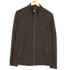 ENGELBERT STRAUSS ladies jumper size L brown full zip pockets high neck