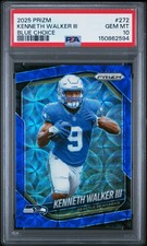 2025 PANINI PRIZM BLUE CHOICE #272 KENNETH WALKER III 12/14 PSA 10