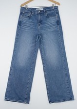 AYR The Secret Sauce Wide Leg High Rise Stretch Jeans 32S 32x29 Medium Wash