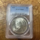 1923 Peace Silver Dollar PCGS MS 63
