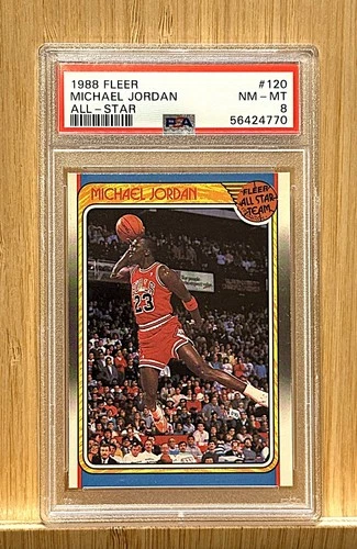 1988-89 Fleer #120 Michael Jordan All-Star PSA 8