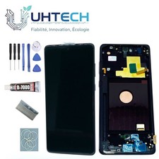Écran Samsung Galaxy Note 10 Lite (avec châssis) Noir-Qualité premium/Version EU