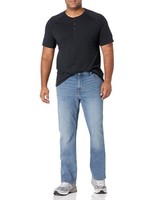 Amazon Essentials Herren Slim-Fit-Stretch Jeans Bootcut Hell 32W/34L