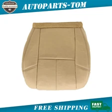 Driver Bottom Leather Seat Cover Fit For 2007 to 2014 Chevy Silverado Tan 333 US