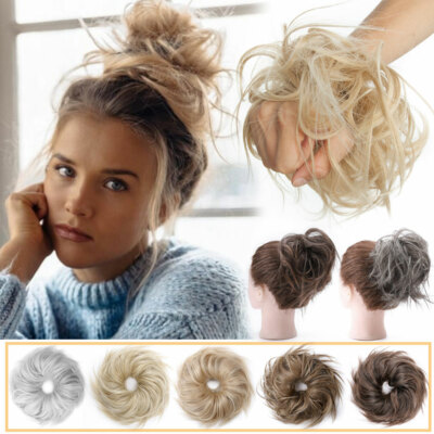 Natural Large Messy Bun Hair Piece Scrunchie Pony Tail  display picture 2