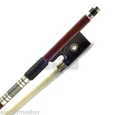 High Quality New 4/4 Size Violin Bow Brazilwood Abalone Silver Wrap Silver Parts