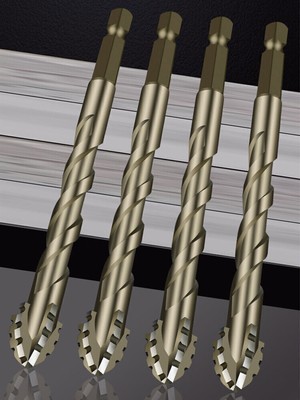 New Four-Flute Sawtooth Eccentric Drill Bit, Cozy Hoome Efficient Drill Bits DE