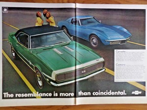 1968-Chevrolet-Camaro-SS-Sport-Coupe-amp-Corvette-Sting-Ray-Coupe-Ad