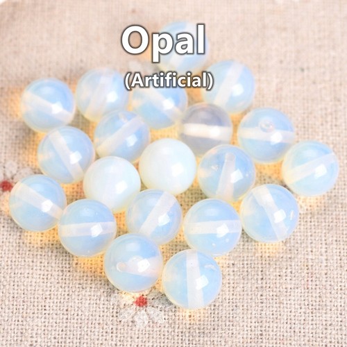 Natural Stone Round 4mm 6mm 8mm 10mm Loose Gemstone Beads For DIY Bracelet - Picture 9 of 60