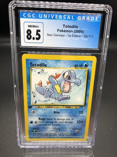 Totodile (1st Edition) graded CGC 8.5 for sale on eBay