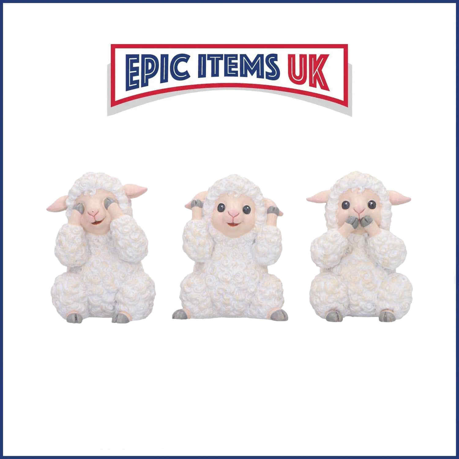 Nemesis Now Three Wise Sheep Figurines by Nemesis Now 8.5cm - IN STOCK
