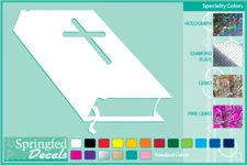 BIBLE cut vinyl decal #1 car truck window Praying Religious sticker