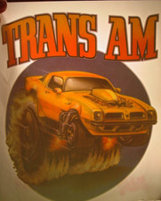 PONTIAC TRANS AM VINTAGE 1970's MUSCLE CAR IRON ON TRANSFER B-21