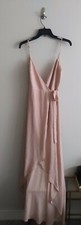 Shoe Me Your MuMu Blush Pink Spaghetti Strap High Low Wrap Dress - XS
