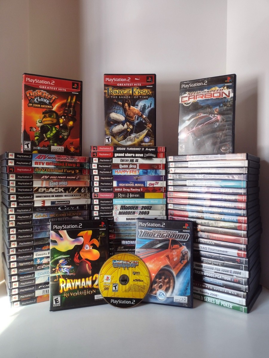 SONY PLAYSTATION 2 GAMES (PS2) ☆ YOU CHOOSE ☆ BUY 3 GET 1 FREE