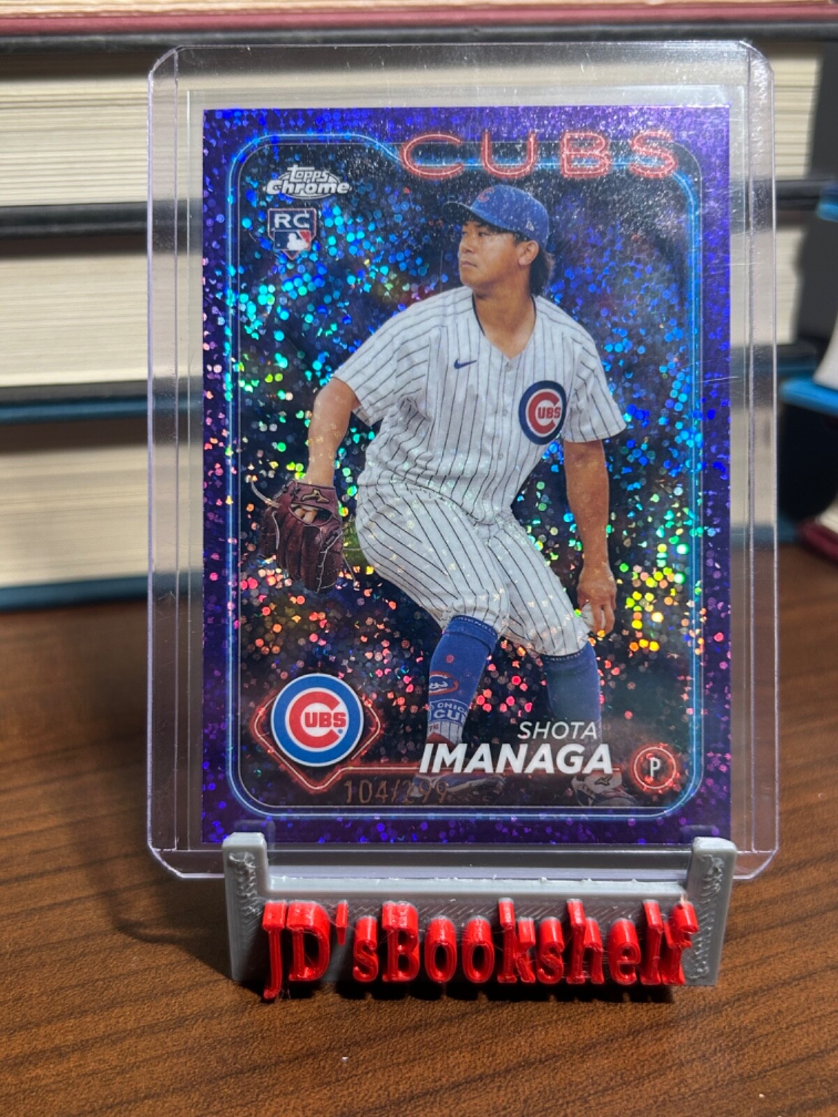 2024 Topps Chrome - Purple Speckle Refractor #121 Shota Imanaga /299 (RC) Cubs