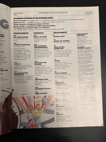 1983 November Family Computing Vol 1 No 3 Preschool Computing Scholastic - Picture 8 of 9