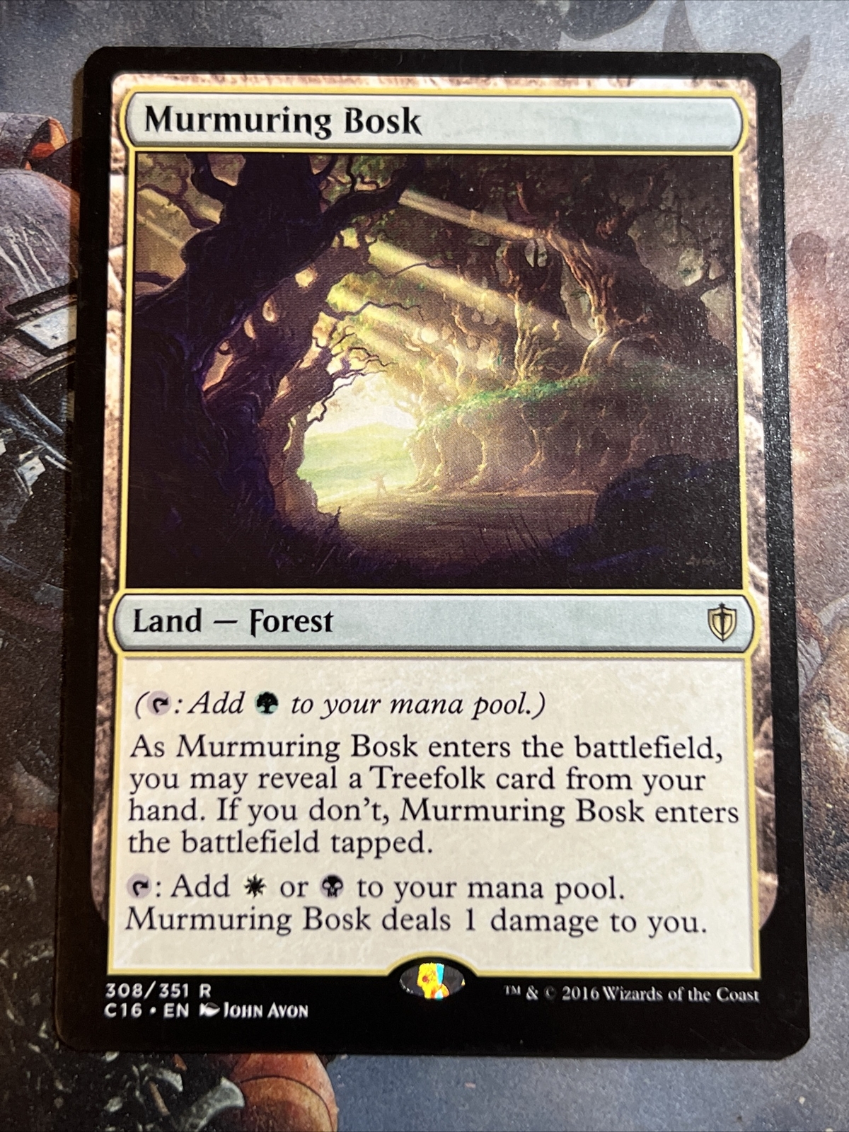1x Murmuring Bosk Commander 2016 LP MTG Magic the Gathering x1 MKE