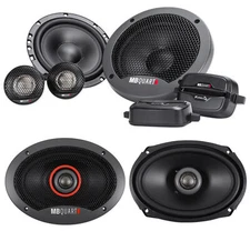 Pair MB QUART FSB216 6.5" 280 Watt Component Speakers+(2) 6x9" Coaxial Speakers