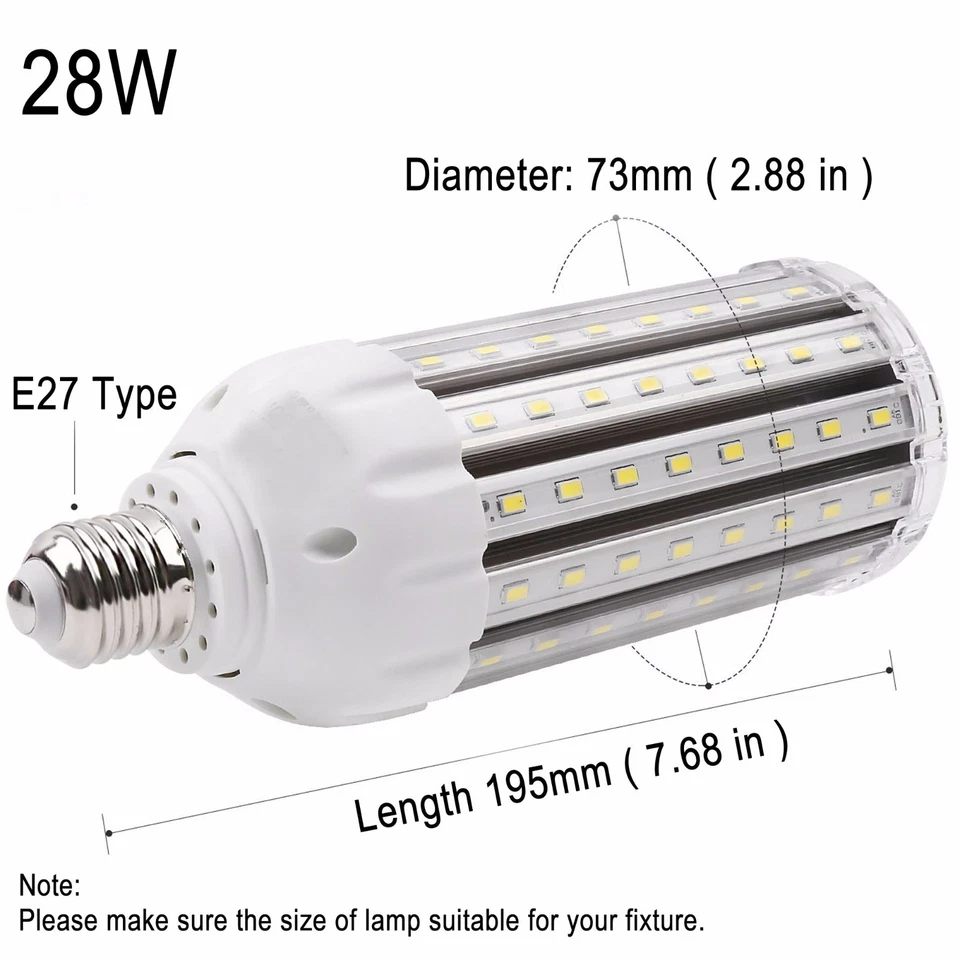High CRI RA 95 LED Corn Photography Video Light Lamp Daylight White 30W 3500lm - Image 3 of 4