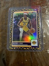 2023-24 Maxwell Lewis Candy Corn SSP 2023-24 NBA Haunted Hoops Rookie Card. rookie card picture