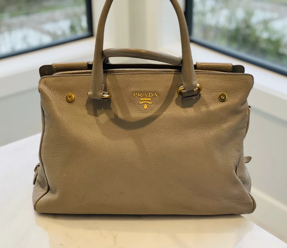 Prada Cervo Antik Handle Bag