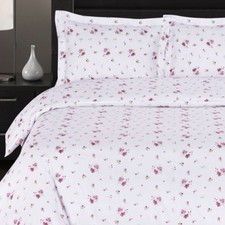 Zahra Ultra Soft Floral Print 3PC Duvet Cover Set 100 Cotton 300 Thread Count