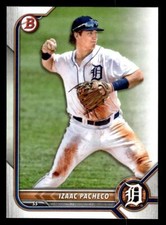 2022 Bowman #BP-106 Izaac Pacheco Prospects Card Detroit Tigers