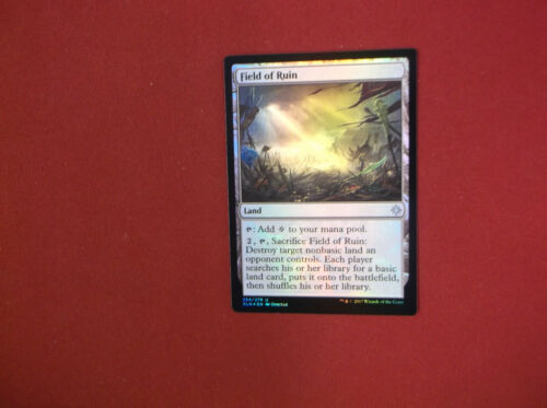 MTG " Field of Ruin " Foil from Ixalan NMT - Picture 1 of 2