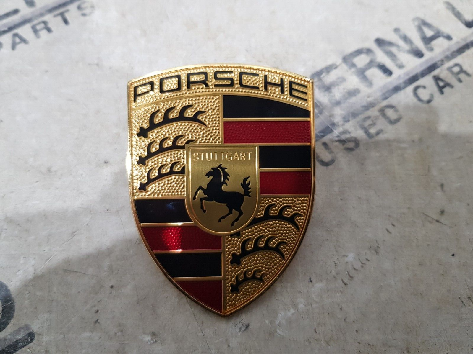 OEM Porsche Cayenne 92a Bonnet Hood Emblem 9P1853601 Genuine 