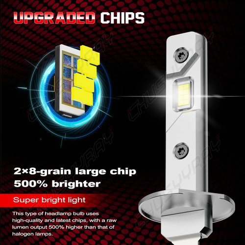 For 2006 2007 2008 Mazda 6 LED Headlights Kit High Or Low Beam H1 2Pcs 6000K - Picture 2 of 11
