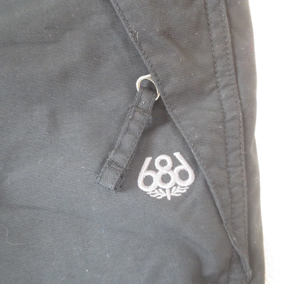 Pantalones de snowboard 686 Mannual Ridge aislados jóvenes niños medianos negros esquí invierno Foto 4 de 4