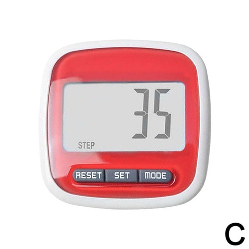 1x Contador de pasos Distancia Fitness LCD Podómetro Paso Caminar Correr Calorías EE. UU.- - Imagen 15 de 18