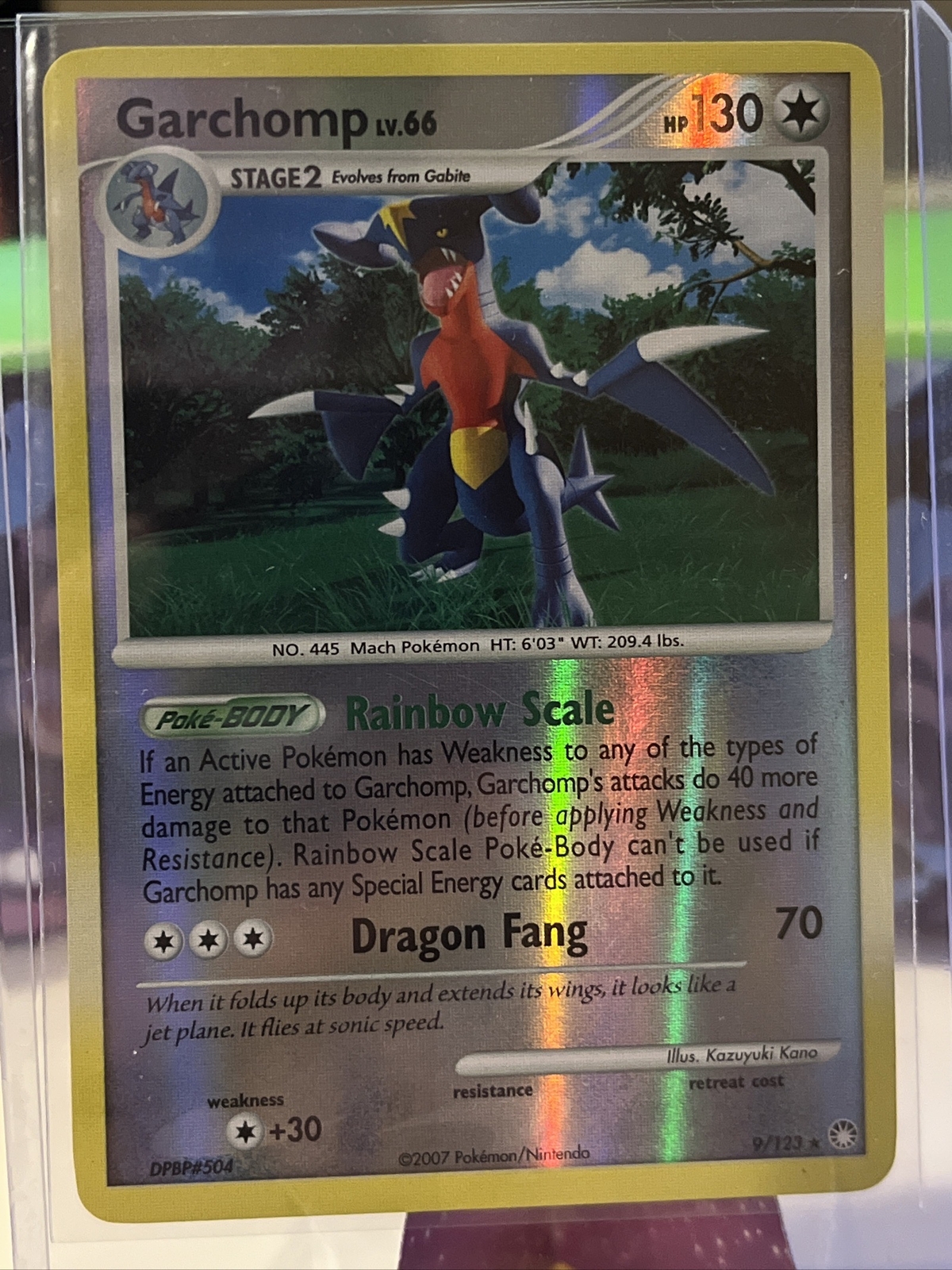 Pokémon TCG Garchomp Mysterious Treasures 9 Reverse Holo Holo Rare LP