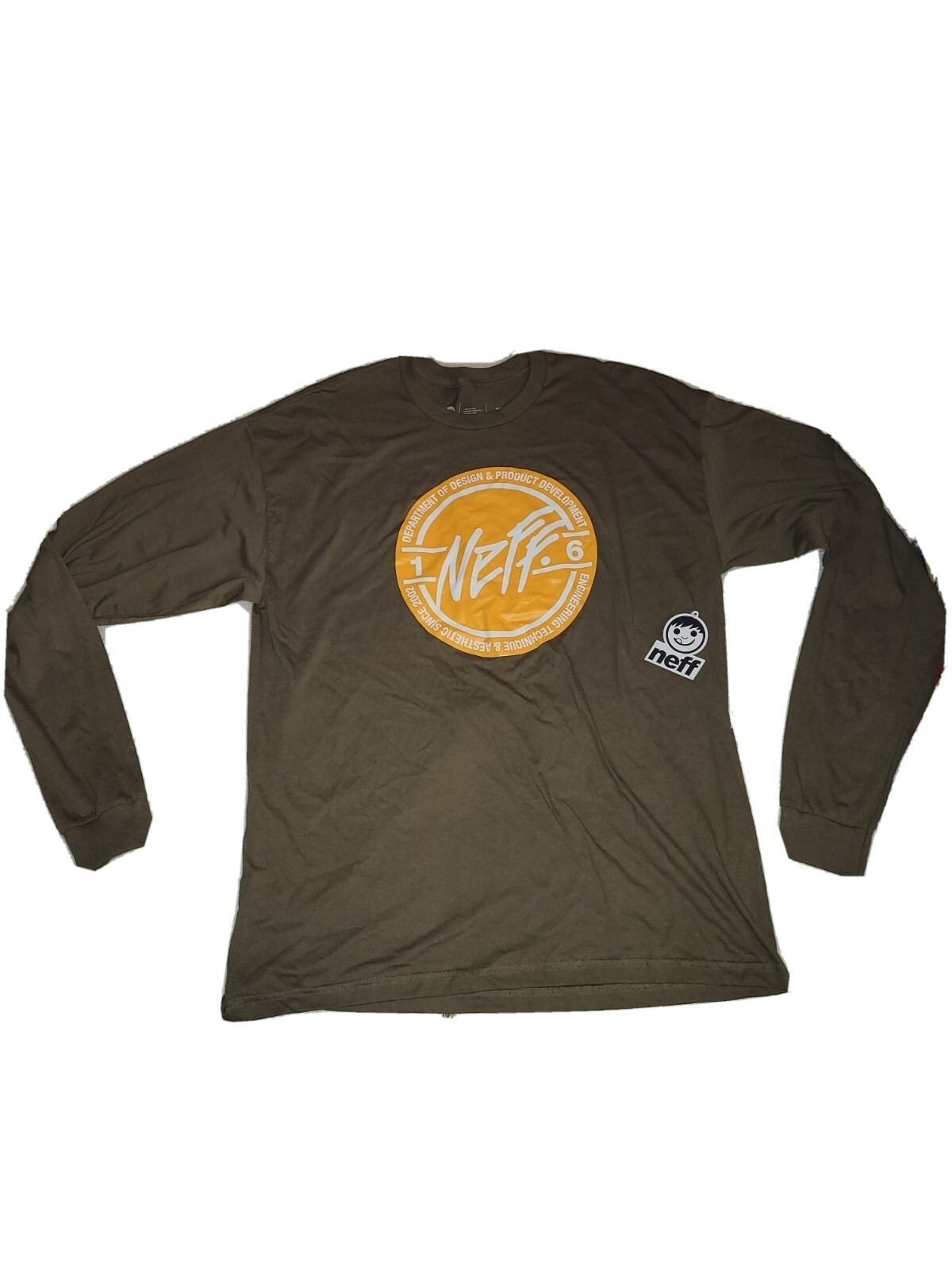 NWT Neff Logo Long Sleeve Olive Green T 
