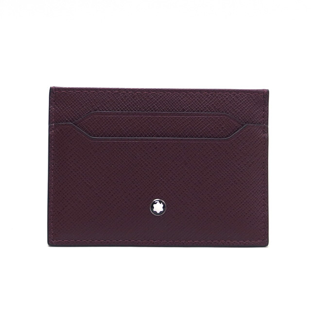 Montblanc Sartorial Card Case Dark Brown with Deep Red Emblem COD Available