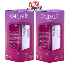 2 DUO Caudalie Th  des Vignes Hand  Nail Repairing Cream 30ml  Lip Stick 4.5g