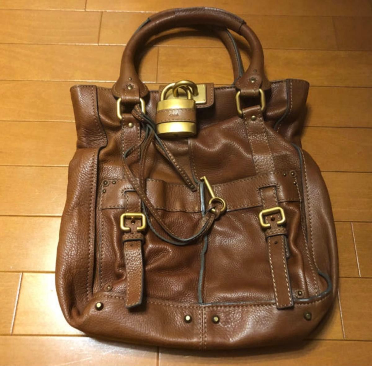 Chloe Paddington Tote Bag Handbag - Dark Brown Leather Used Chloe Paddington Tote Bag Handbag - Dark Brown Leather Used