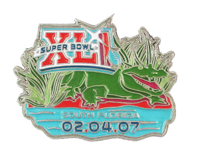 2007 Super Bowl XLI South Florida Gator Logo Pin  - Colts vs Bears